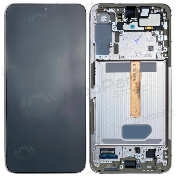 Ekranas Samsung S906 S22 Plus su lietimui jautriu stikliuku un rėmeliu Violet oriģināls (service pack)