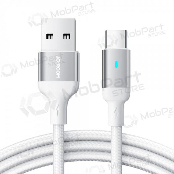 USB kabelis Joyroom S-UC027A10 USB to Type-C 3A 1.2m balts