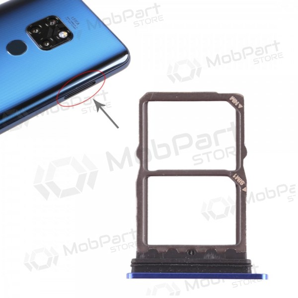 Huawei Mate 20 SIM kartes turētājs zils (midnight blue)
