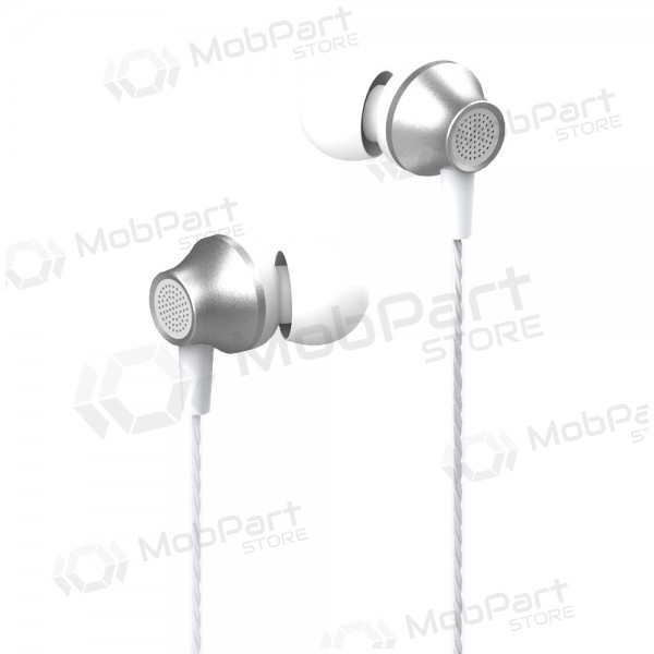 Brīvroku aprīkojums Devia Metal In-ear 3,5mm (sudraba krāsā)