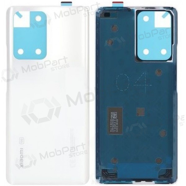 Xiaomi 11T/11T Pro aizmugurējais baterijas vāciņš (balts)