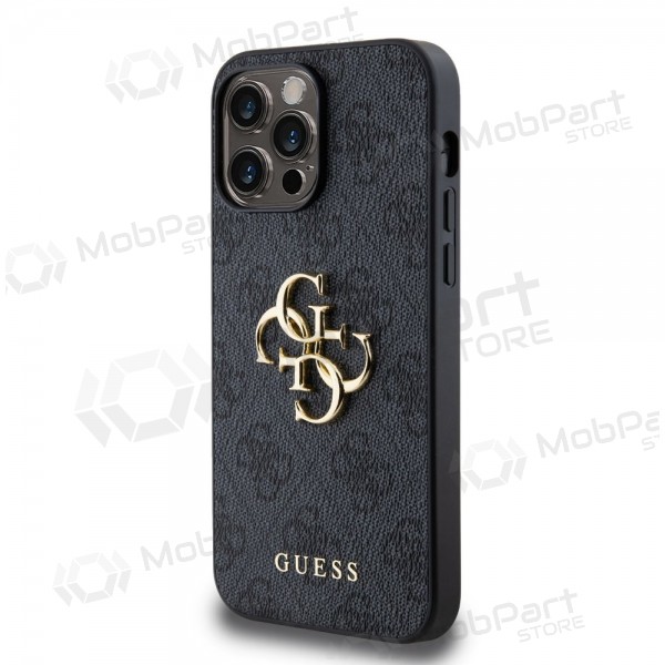 Apple iPhone 14 Pro Max maciņš - Guess PU 4G Metal Logo (pelēks)