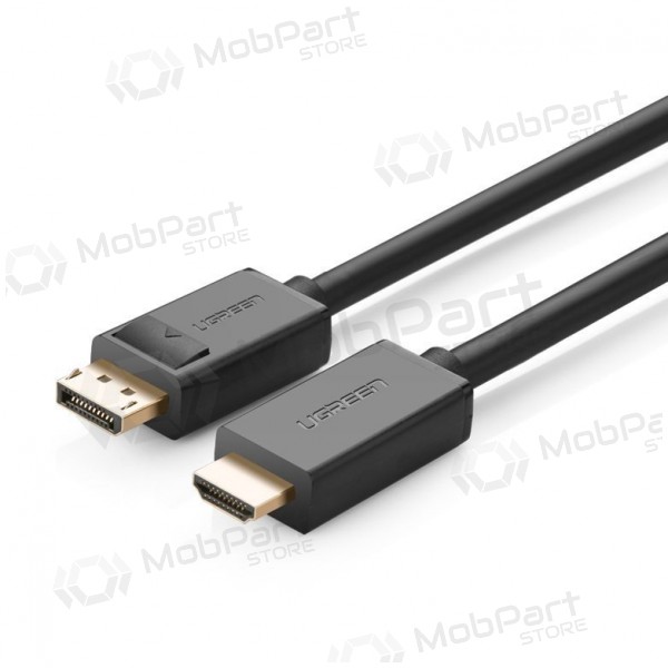 Kabelis Ugreen DP101 DisplayPort to HDMI 2.0m melns