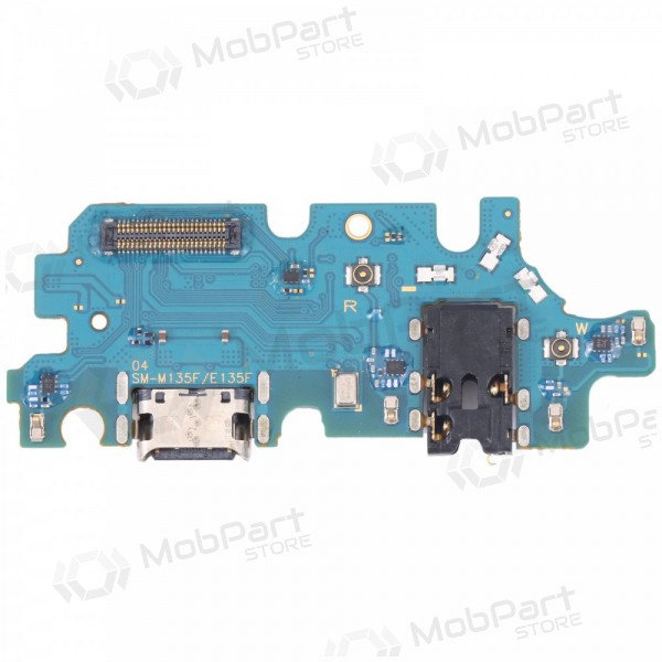 Lanksčioji šleife Samsung M135 M13 2022 su įkrovimo kontaktu, mikrofonu, ausinių lizdu oriģināls (service pack)