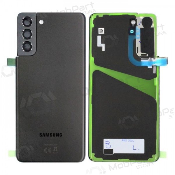 Samsung G996 Galaxy S21 Plus 5G aizmugurējais baterijas vāciņš (Phantom Black) (lietots grade C, oriģināls)