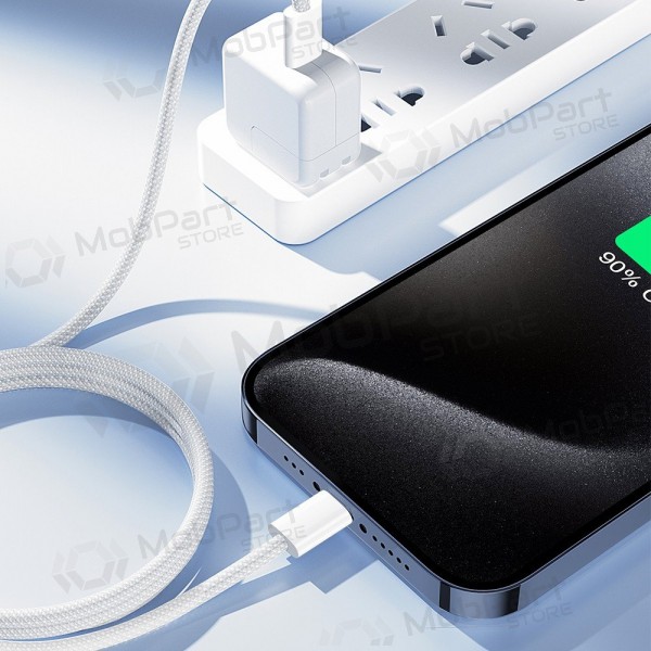USB kabelis Joyroom S-A45 USB-C to USB-C 60W 1.0m balts