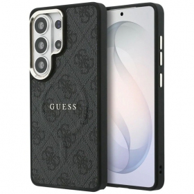 Samsung Galaxy S26 Ultra maciņš - Guess PU Leather 4G Gold Frame Magnetic