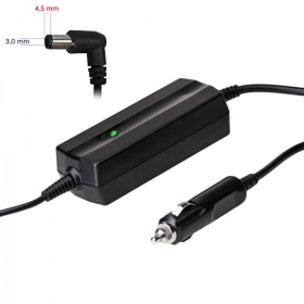 Automobilinis nešiojamojo kompiuterio pakrovėjas Akyga AK-ND-76 (19.5V /2.31A 45W 4.5 x 3.0mm + pin) HP 1.2m