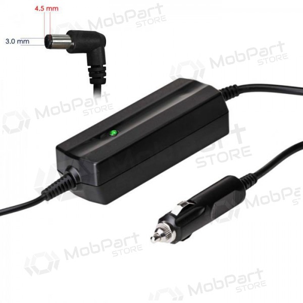 Automobilinis nešiojamojo kompiuterio pakrovėjas Akyga AK-ND-76 (19.5V /2.31A 45W 4.5 x 3.0mm + pin) HP 1.2m