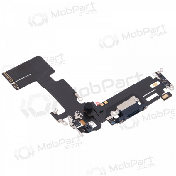 Apple iPhone 13 uzlādes porta un mikrofona savienotājs (melns)