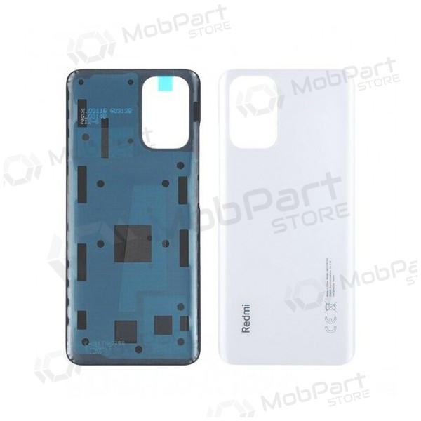 Xiaomi Redmi Note 10 4G aizmugurējais baterijas vāciņš (Pebble White)