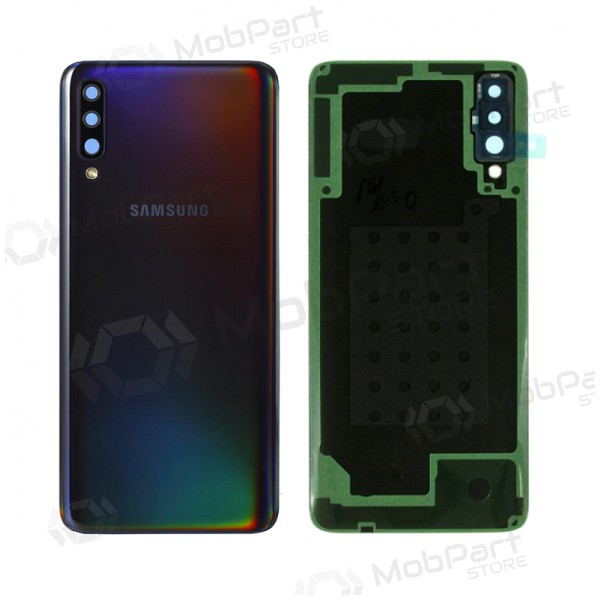 Samsung A705 Galaxy A70 2019 aizmugurējais baterijas vāciņš (melns) (lietots grade B, oriģināls)