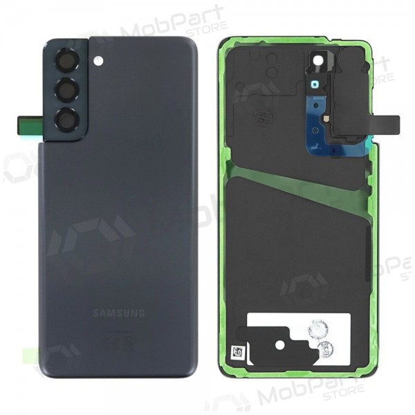 Samsung G991 Galaxy S21 5G aizmugurējais baterijas vāciņš (Phantom Grey) (lietots grade A, oriģināls)