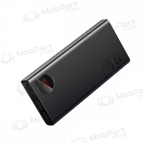 Ārējā baterija Power Bank Baseus Adaman 22.5W 20000mAh + Type-C 0.3m melna PPAD070101