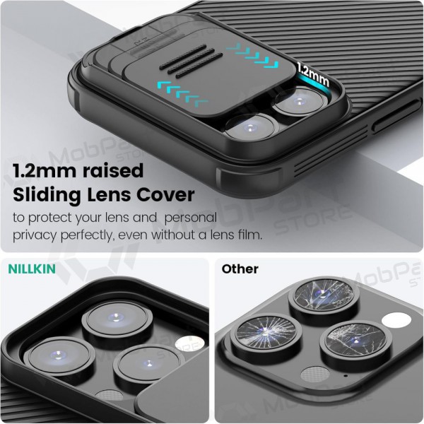 Apple iPhone 15 Pro Max vāciņš „Nillkin CamShield Pro“ (melns)