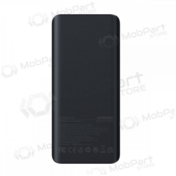 Ārējā baterija Power Bank Joyroom JR-PBF02 30W 20000mAh melna