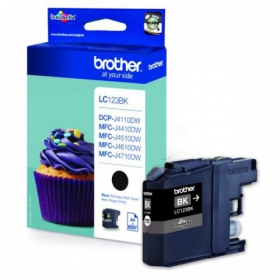 Brother LC 123 (LC123BK), melna kasetne tintes printeriem