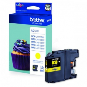 Brother LC 123 (LC123Y), dzeltens kasetne tintes printeriem