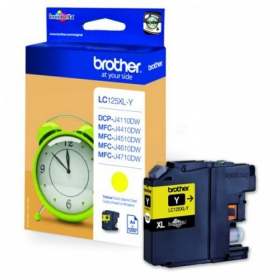 Brother LC 125XL (LC125XLY), dzeltens kasetne tintes printeriem