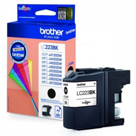 Brother LC 223 (LC223BK), melna kasetne tintes printeriem, 550 lapas