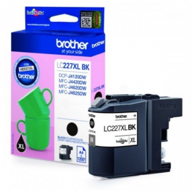 Brother LC 227XL (LC227XLBK), melna kasetne tintes printeriem, 1200 lapas.