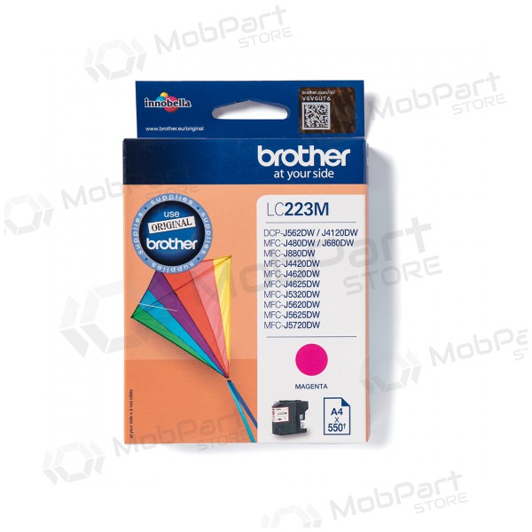 Brother LC 223 (LC223M), kasetne tintes printeriem, 550 lapas Brother LC 223 (LC223M), kasetne tintes printeriem, 550 lapas