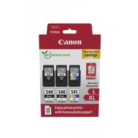 Canon PG-540L/CL-541XL (5224B015) foto vērtību iepakojums tintes kasetņu komplekts, BK/CMY
