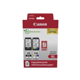 Canon PG-545XL/CL-546XL (8286B011) foto vērtības iepakojums tintes kasetņu komplekts, BK/CMY