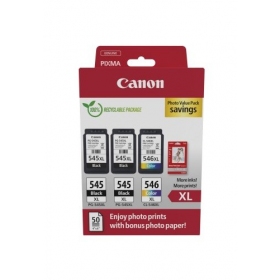 Canon PG-545XL/CL-546XL (8286B015) Photo value pack Tintes kasetņu komplekts, BK/CMY
