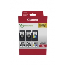 Canon PG-560XL/CL-561XL (3712C009 tintes kasetņu komplekts, BK/CMY