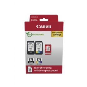Canon PG-575/CL-576 (5438C004) foto vērtības iepakojums tintes kasetņu komplekts, BK/CMY