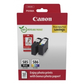 Canon PG-585/CL-586 (6205C004) foto vērtības iepakojums tintes kasetņu komplekts, BK/CMY