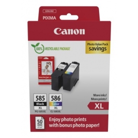 Canon PG-585XL/CL-586XL (6204C005) foto vērtību iepakojums tintes kasetņu komplekts, BK/CMY