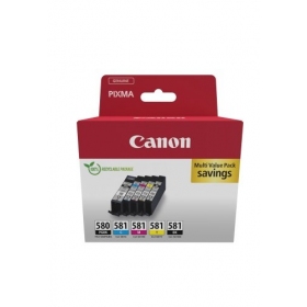 Canon PGI-580/CLI-581 (2078C007) tintes kasetņu komplekts, PGBK/BK/C/M/Y