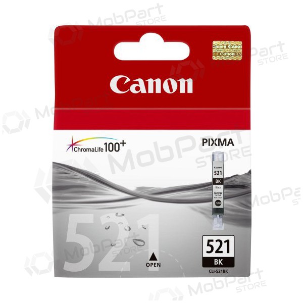 Canon CLI-521 (2933B001), melna kasetne tintes printeriem