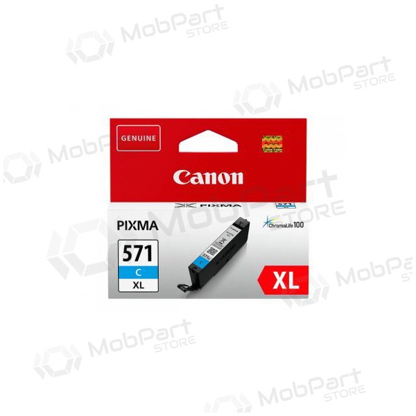 Canon CLI-571XLC (0332C001), gaišzils  kasetne tintes printeriem, 715 lapas.