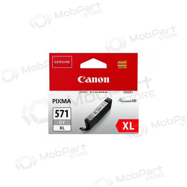 Canon CLI-571XLGY (0335C001), pelēka kasetne tintes printeriem, 289 lapas.