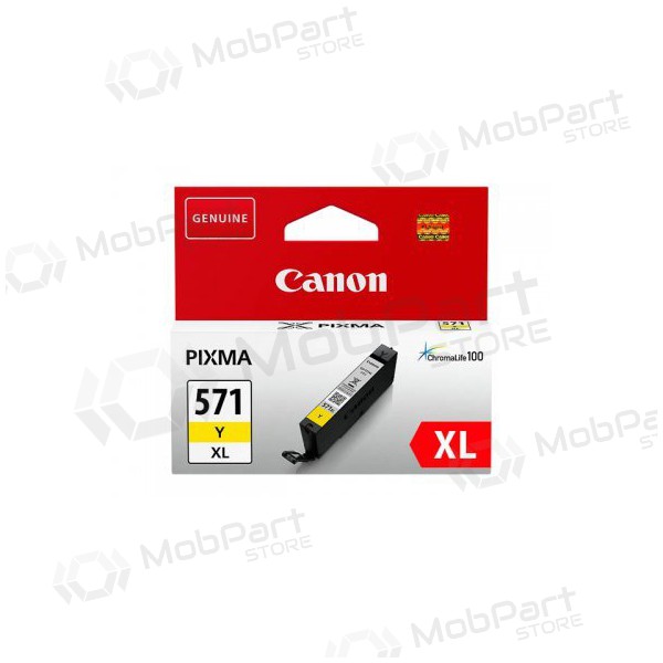 Canon CLI-571XLY (0334C001), dzeltens kasetne tintes printeriem, 715 lapas.