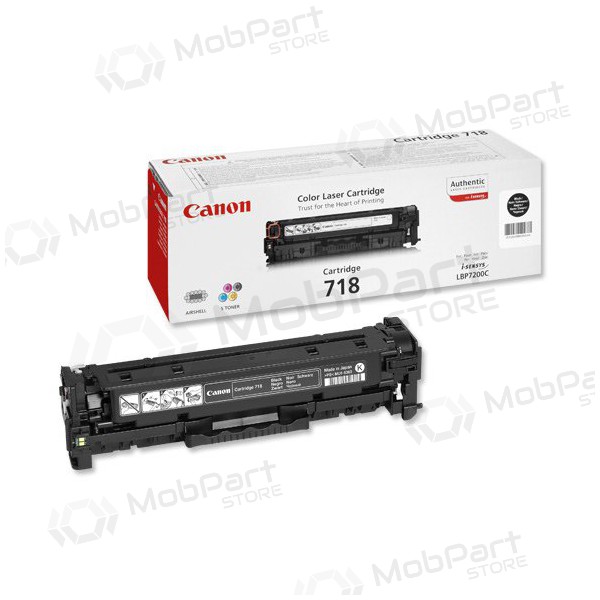 Canon CRG 718 (2662B002) melna kasetne paredzēts lāzerprinteriem, 3400 lapas. Canon CRG 718 (2662B002) melna kasetne paredzēts lāzerprinteriem, 3400 lapas.