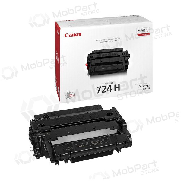 Canon CRG 724H (3482B002) (3482B011) melna kasetne paredzēts lāzerprinteriem, 12500 lapas.