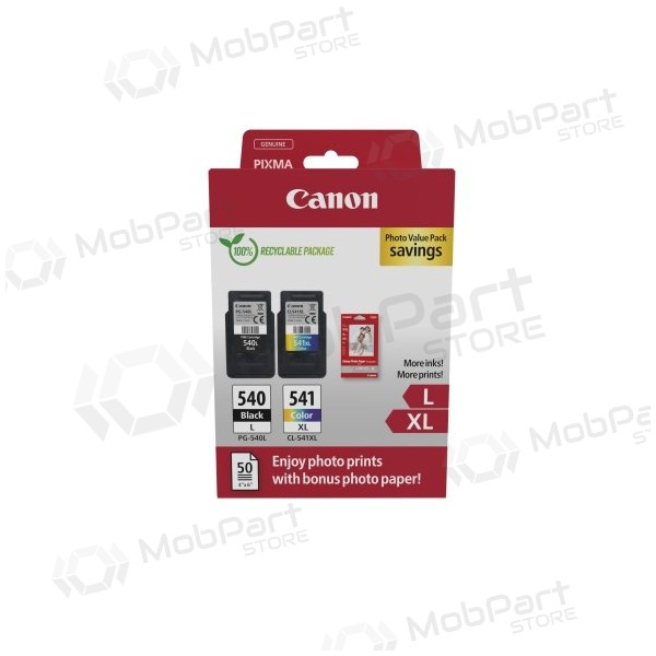 Canon PG-540L/CL-541XL (5224B012) Foto vērtības iepakojums Tintes kasetņu komplekts, BK/CMY