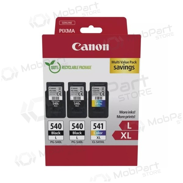 Canon PG-540L/CL-541XL (5224B017 tintes kasetņu komplekts, BK/CMY