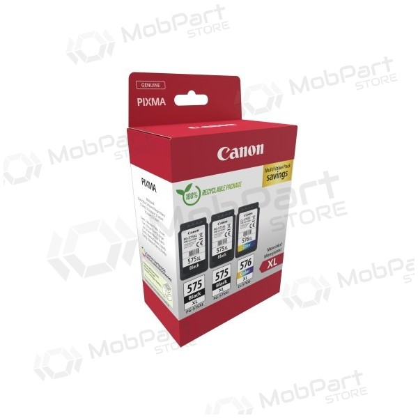 Canon PG-575XL/CL-576XL (5437C004) tintes kasetņu komplekts, BK/CMY