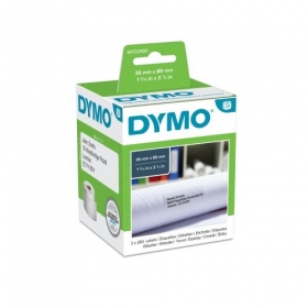 Dymo 99012 (S0722400) etiķetes 36 x 89mm, 2 ruļļi x 260 etiķetes, balta
