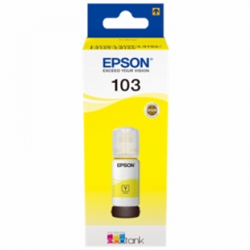 Epson 103 EcoTank (C13T00S44A) tintes uzpildes pudelīte, dzeltena