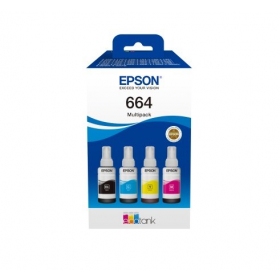 Epson 664 EcoTank (C13T66464A) tintes uzpildes pudeļu komplekts, CMYK