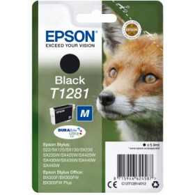 Epson (C13T12814012), melna kasetne tintes printeriem, 185 lapas.