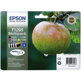 Epson kasečių rinkinys (C13T12954012), melna, gaišzils , , dzeltens kasetne tintes printeriem