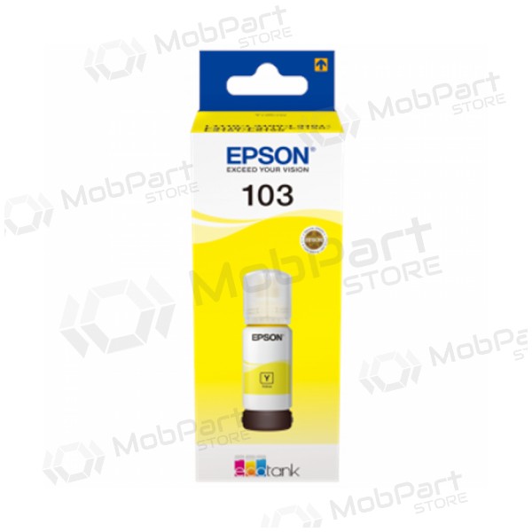 Epson 103 EcoTank (C13T00S44A) tintes uzpildes pudelīte, dzeltena