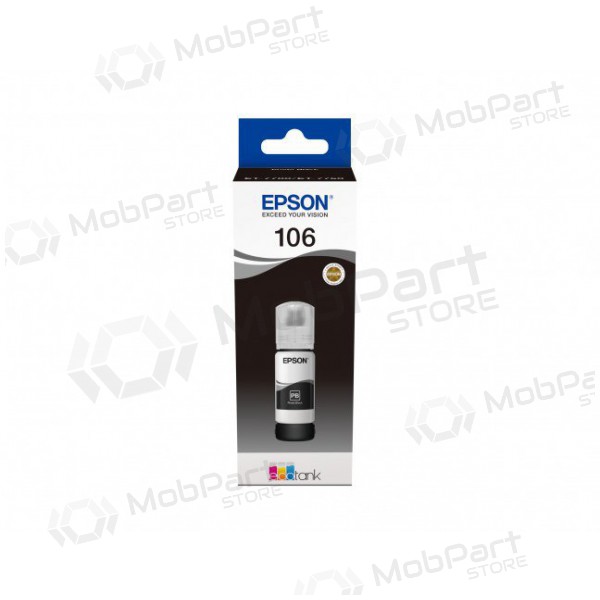 Epson 106 (C13T00R140), foto melna kasetne tintes printeriem, 70 ml